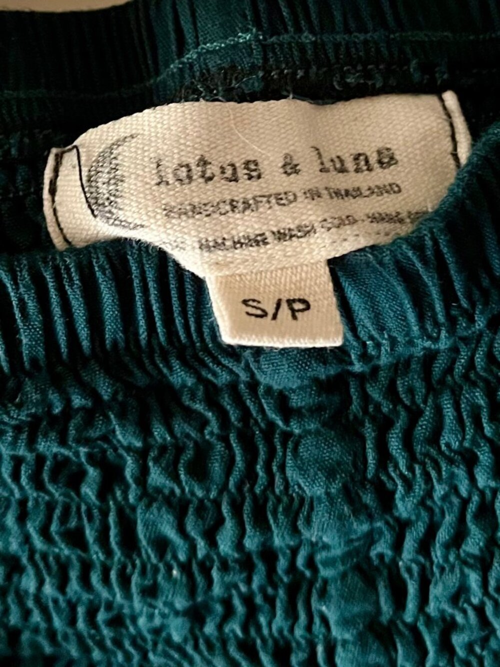 Lotus & Luna Harem Pants - Dark Teal/Green - Picture 2 of 3